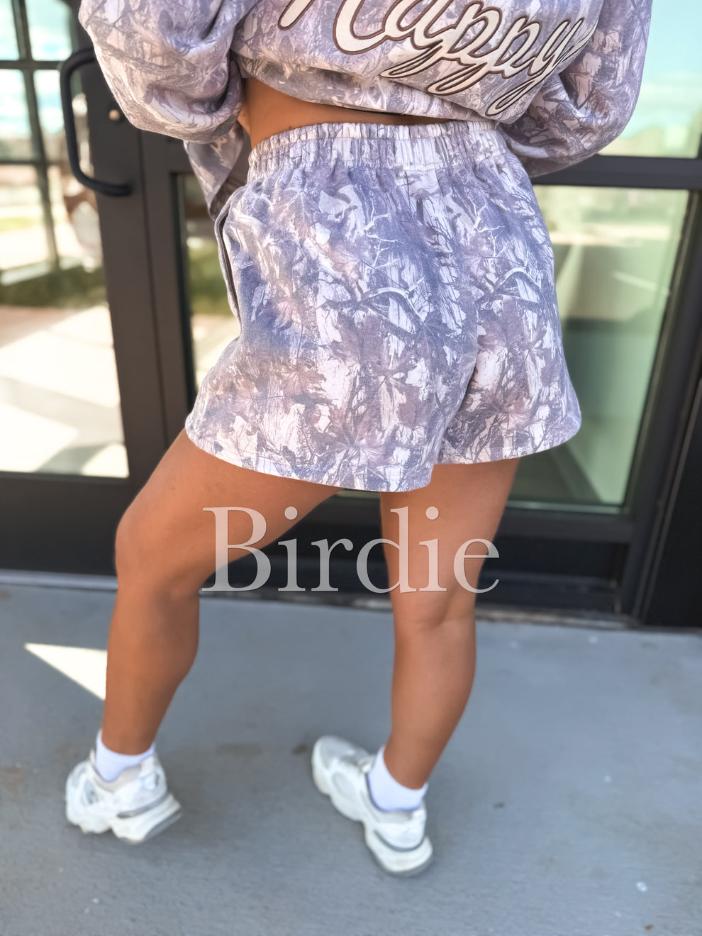BIRDIE PREORDER Fleece Shorts in Dark Camo