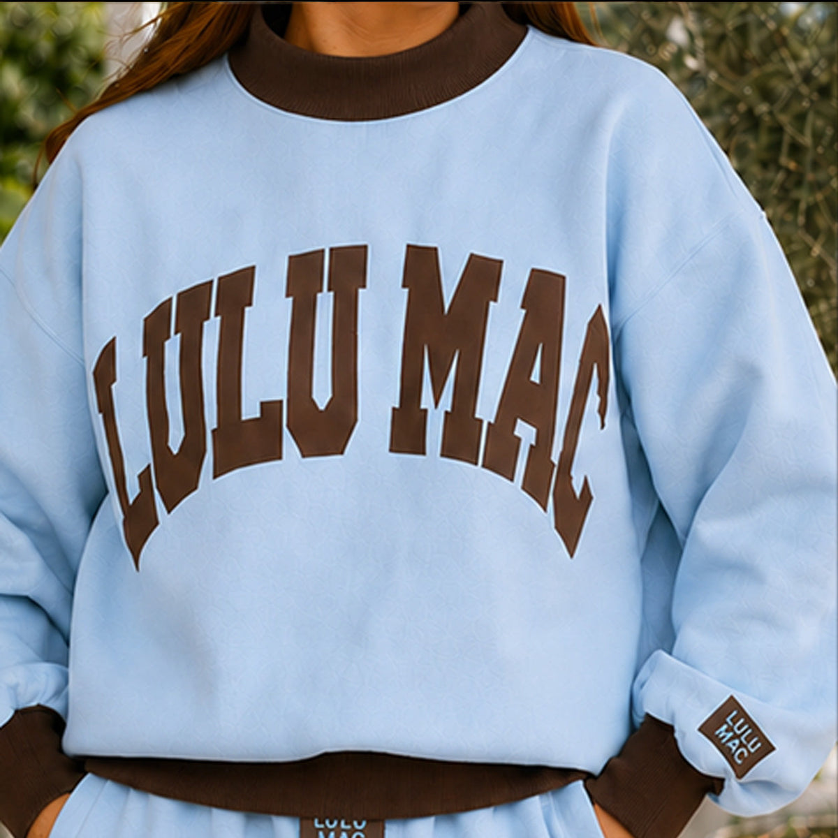 Lulu Mac Puff Mock Neck Sweatshirt