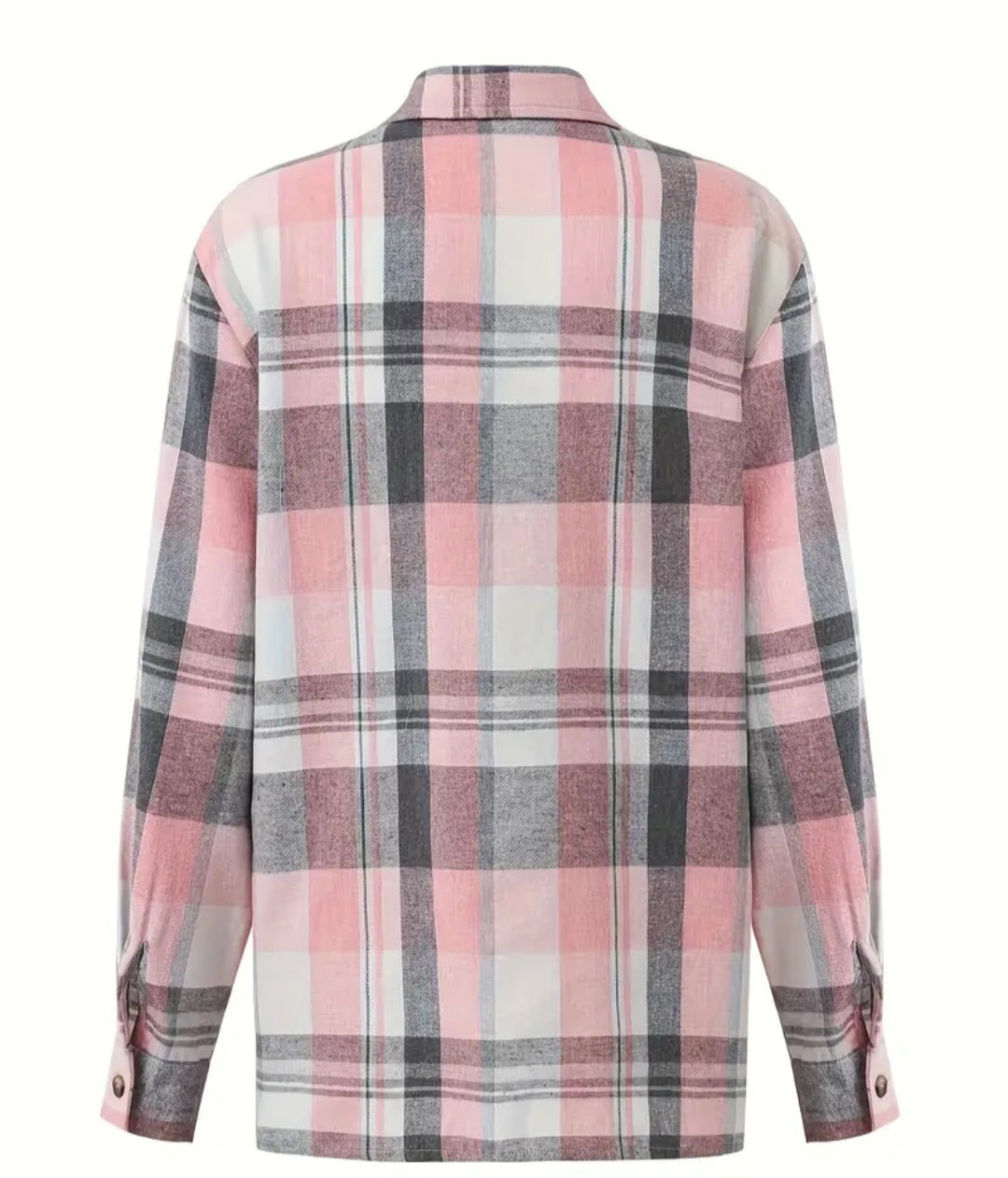 Pink Plaid Button Up Shirt