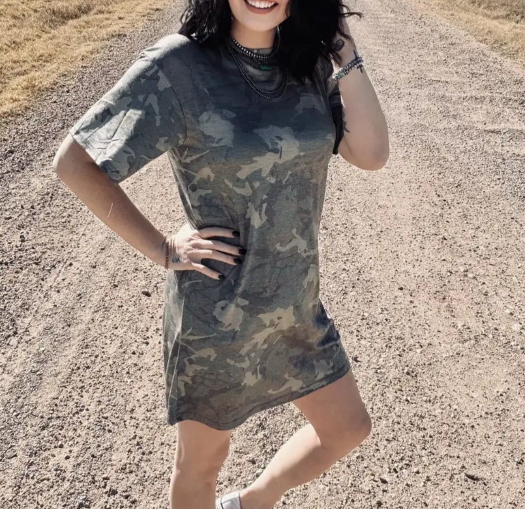 Camo Kreek T-Shirt Dress