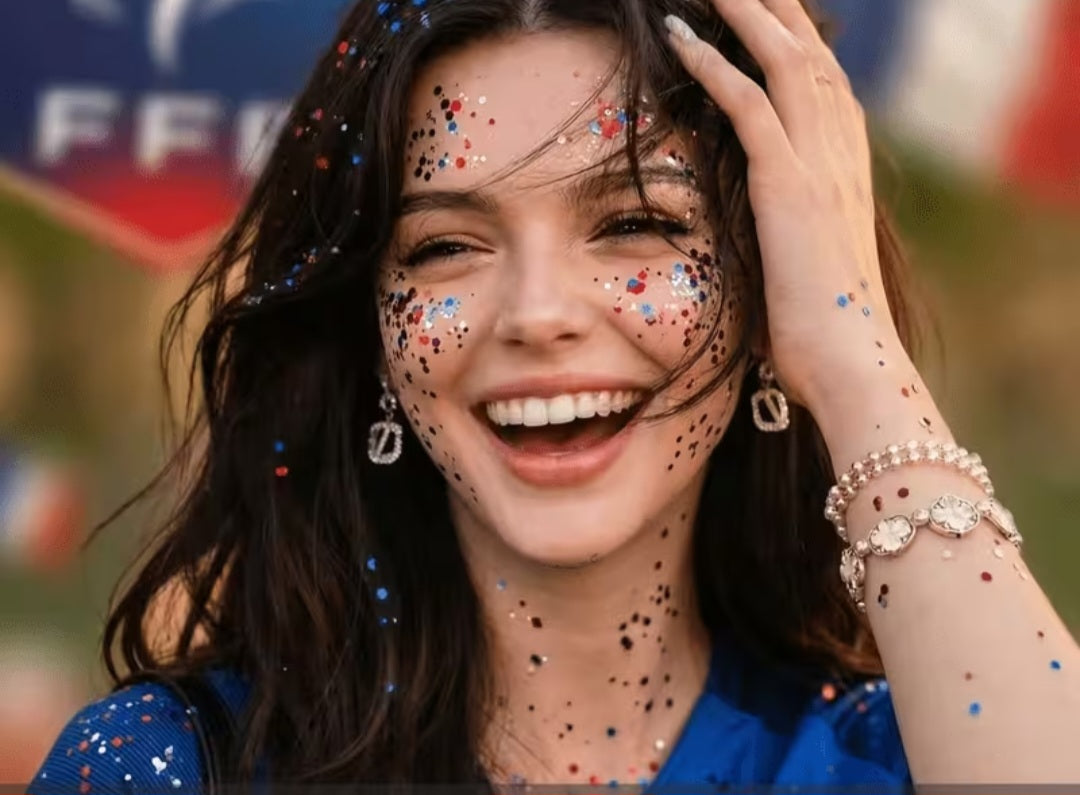 America Flag Glitter Stick