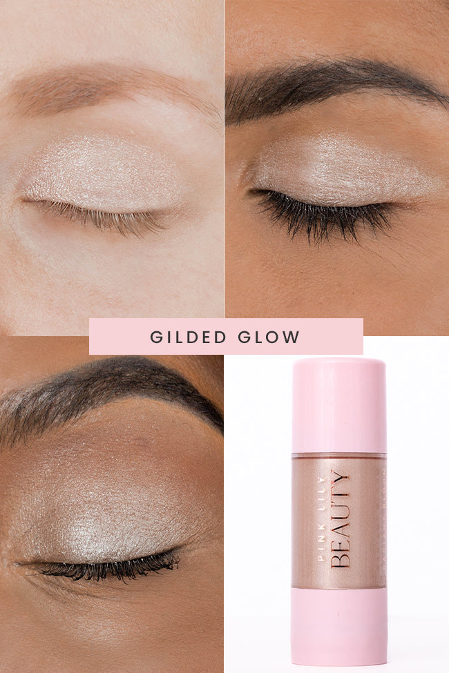 Pink Lily Beauty Radiant Bloom Eyeshadow Drops - Gilded Glow FINAL SALE