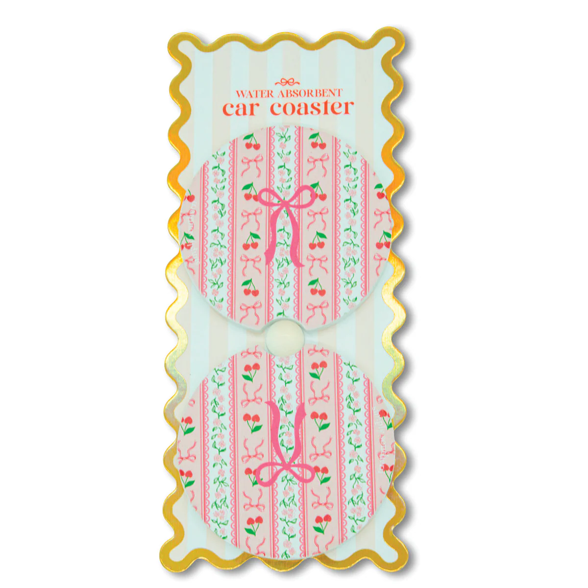 Simply Southern® Car Coasters Set: Cherry