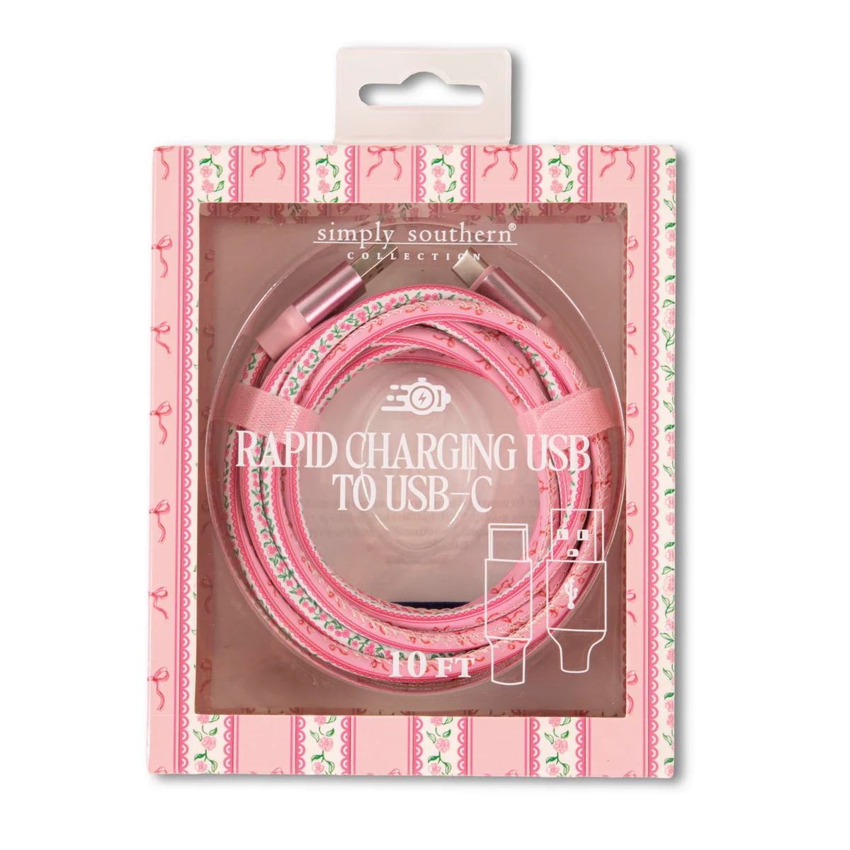 Simply Souther® Tech Cable USB-C: Pink