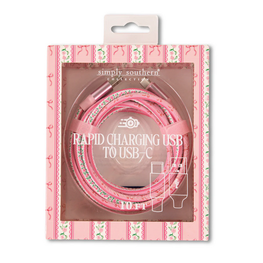 Simply Souther® Tech Cable USB-C: Pink