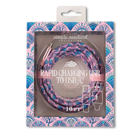 Simply Souther® Tech Cable USB-C: Purple Shell